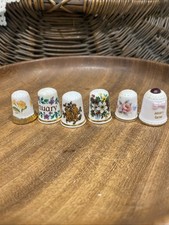 Various Vintage Thimbles Job Lot Bundle of 6