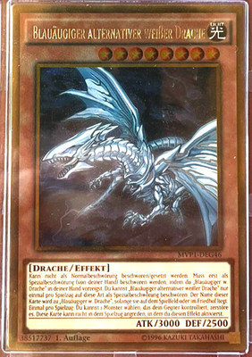 Yu-Gi-Oh! Blauäugiger alternativer weißer Drache MVP1-DEG46 V2 Gold Rare NM 1. A