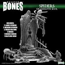 Reaper 77766 The Spiders of Emrith Kul Bones Classic Plastic Miniature