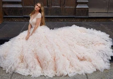 Morilee Style 4119Blu Josefina Bellini street size 12 - adjusted dress size 8