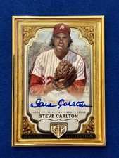 2024 Topps Gilded Champions Steve Carlton Auto /50 Phillies HOF Gold Frame