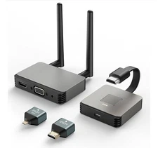 Wireless HDMI Transmitter/Receiver 4K, Wireless HDMI Adapter Plug & Play