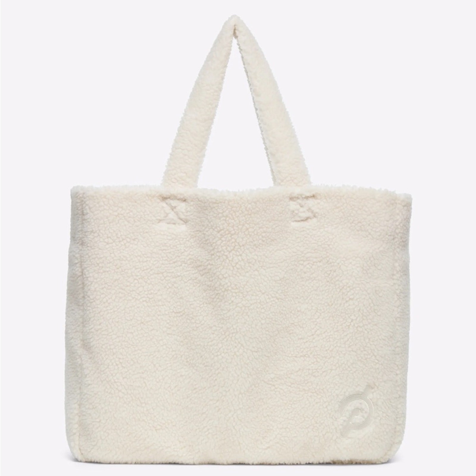 NWT Peloton Cozy Fleece Tote Oversized Sherpa Bag in Cream Extra Large