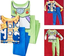 New TOY STORY 4 pc Pajamas Set Boys 3T WOODY BUZZ LIGHTYEAR Tee Shirt Pants NWT