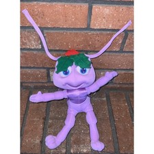 Disney Pixar A Bug's Life Princess Dot Plush 1998 Mattel Arcotoys Vintage Purple