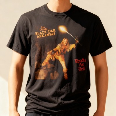 Jim Dandy - Black Oak Arkansas - Ready As Hell Black All Size Shirt