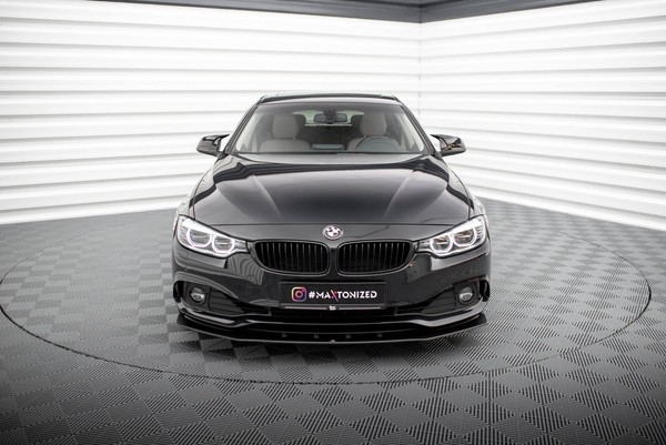 Frontlippe Passend FüR BMW 4Er Gran Coupe F36 Schwarz Matt-image