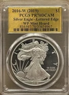 2016 W (2019) AMERICAN SILVER EAGLE PCGS PR70 DCAM LETTERED EDGE WP MINT HOARD