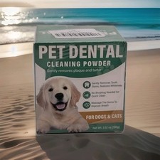 Pet Dental Cleaning Powder For Cats  Dogs Expires: 10/2027 Bad Breath Freshener