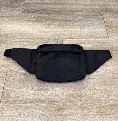 Dsquared2 Perfume Nylon Belt Bag Black Waist Crossbody Logo Zip Adjustable