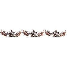  3 Pack Bridal Crown Hair Piece Crowns for Wedding Party Headpiece