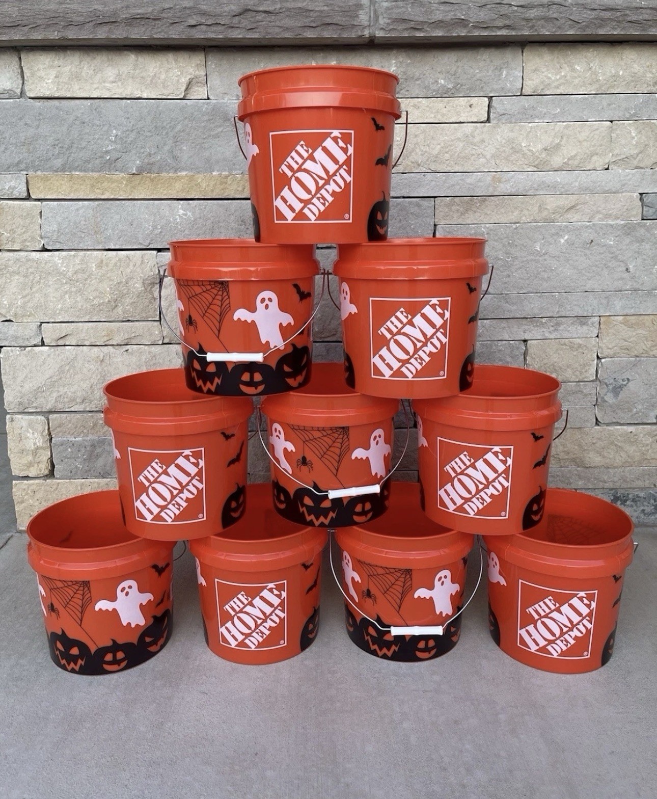 🎃 FREE SHIP! Home Depot Viral Halloween Ghost Bucket – Trick or Treat TikTok