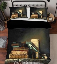 3D Retro Books Notebook  Bedding Set Pillowcases 61