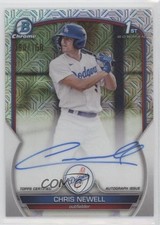 2023 Bowman Chrome Prospect HTA Choice Mojo Refractor /150 Chris Newell Auto sc8