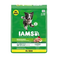 IAMS Proactive Health Minichunks Adult Dry Dog Food-Chicken Whole Grain- 38.5 Lb