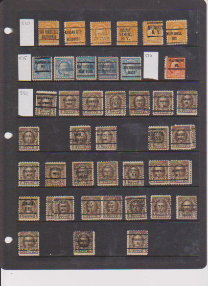 Precancels U.S. Assorted Scott #510-1394 (19a)