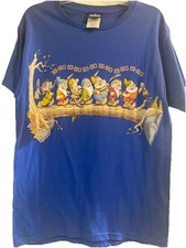 Disney Classics Vintage Snow White Dwarves Hi Ho T-Shirt Small- 90  s RARE