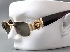 beautiful GIANNI VERSACE MOD.S73 Col 030 GOLD Men's Sunglasses Vintage