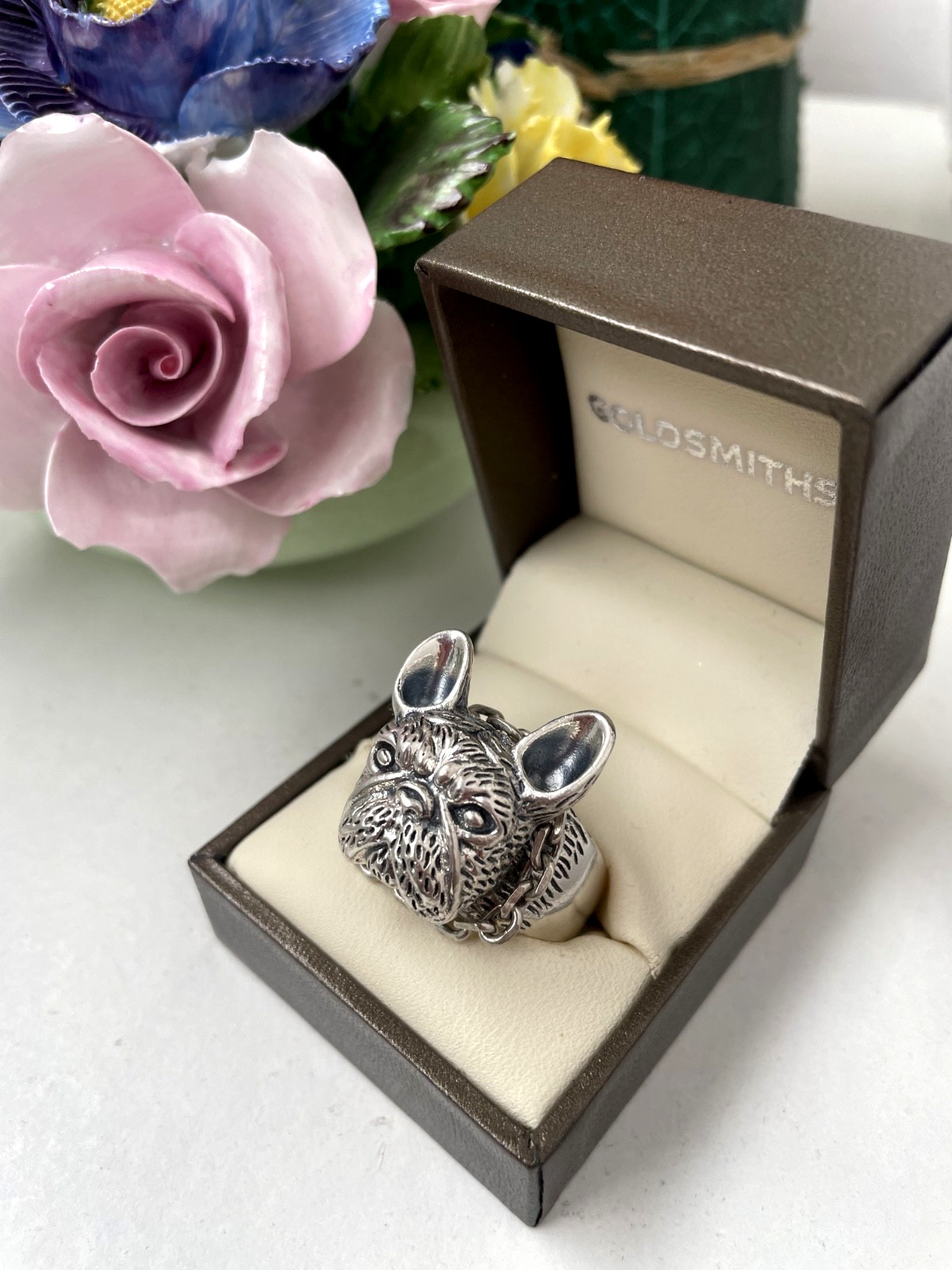 HEAVY LARGE SOLID 925 STERLING SILVER MODERNIST B… - image 13