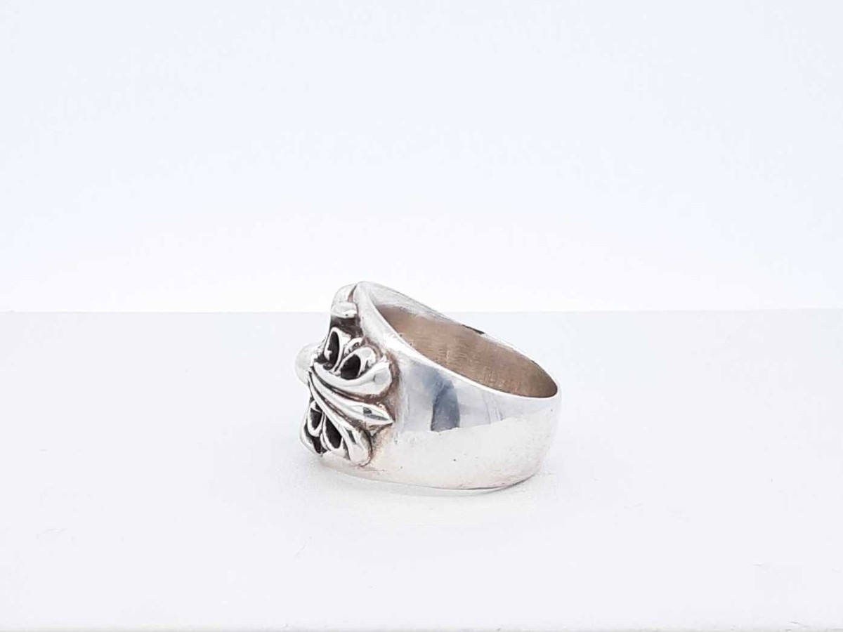 【CHROME HEARTS 】クロムハーツKEEPER RING シルバー Chrome Hearts Keeper Ring In Sterling Silver 20.3 Grams Size 10.5