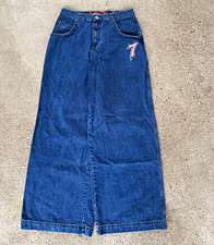 JNCO Men's Blue Wide-Leg Denim Jeans lucky 7 34x32 these are r ps