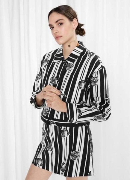 Women & Other Stories Shirt Black Viscose 36 #3G35