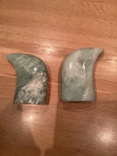 2 Horn Jade Ornaments 6 Inches Home Decoration