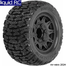 Pro-Line 1023910 Bonesaw 2.8 All-Terrain Truck Tires Mounted on Raid Black 6x30