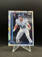 2025-26 Topps Chrome Football RAYWAVE REFRACTOR #305 Gunnar Helm RC Titans NM