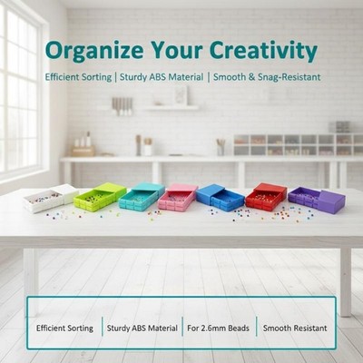 3D Printed Fuse Beads Picking Tray 2.6mm Small Beans Efficient Sorting Tools