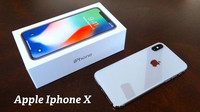 NEW Apple iPhone X , 256GB , Unlocked  with Box, Silver
