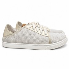 OluKai Pehuea Li Women  s 7 White Mesh Sneakers Lightweight Comfort Casual Shoes