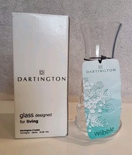 Dartington Crystal Glass Wibble Small Vase 170mm Tall With Original Box Tag