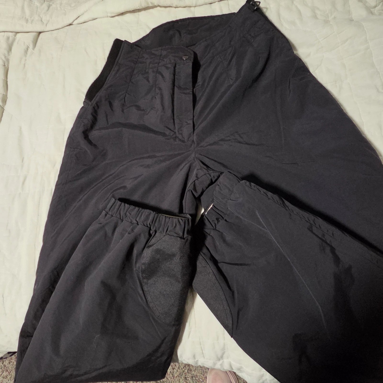 Obermeyer Snow Pants Womens 10 Black High-waisted Insulated Winter Snowboarding