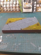 Diorama Base 1/72 Runway with Spitfire. Plastic Model Kit