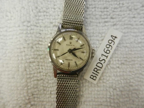 WORKS! RARE 1956  VINTAGE WOMANS ROLEX PRECISION WATCH CAL 1310  9169 MANUAL