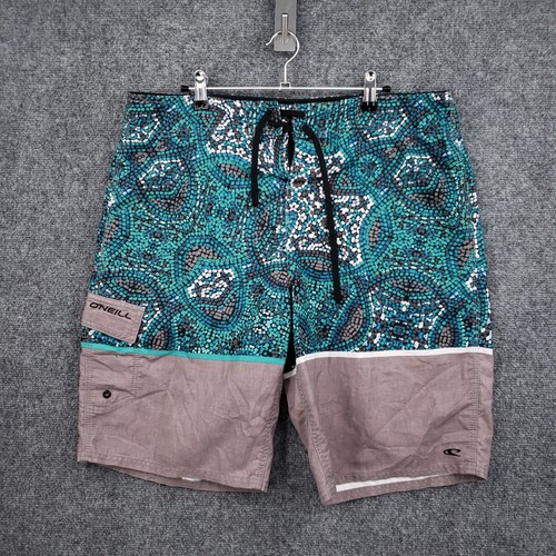 Oneill Trunks Boardshorts Mens 36 Green Hyperfreak Canggu Board Surf Swimwear