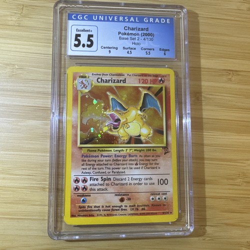 Charizard graded CGC 5.5 for sale on eBay
