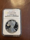1998 P PROOF AMERICAN SILVER EAGLE NGC PF70 ULTRA CAMEO BROWN LABEL