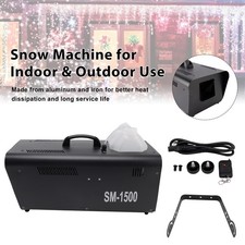 1500W Snow Machine with Wired Remote   Snowflake Maker for Christmas Weddings E 