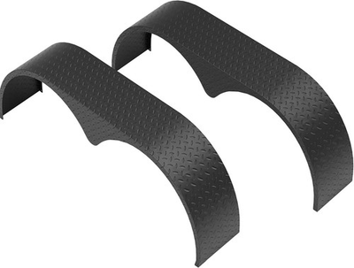 #ad 2 packs Tandem Trailer Fenders Double Axle Compatible With 13 15quot; Wheels for Car $151.58