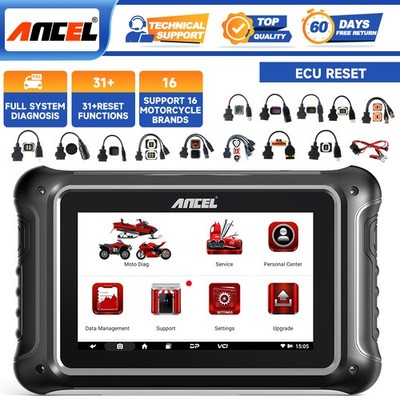 ANCEL MT700 Motorcycle Full System OBD2 Diagnostic Tool Idle Speed Adjustment