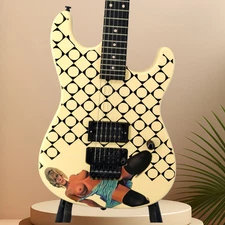 Jerry Cantrell Electric Guitar Maple Neck Black Part FR Bridge shipped from US 