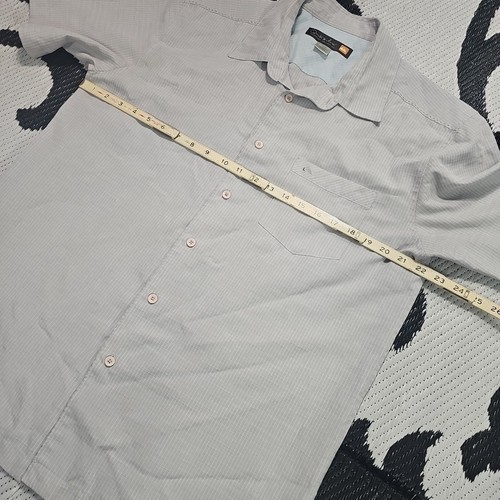 Quicksilver Waterman Hemd Herren Medium Hawaii Knopfleiste grau grau - Bild 6 von 7