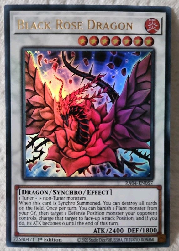 Black Rose Dragon (UR) RA04-EN057 Quarter Century Stampede 1st Ed Ultra Rare NM