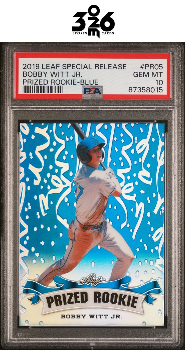 Bobby Witt Jr. 2019 Leaf Special Release Prized Rookie-Blue /20