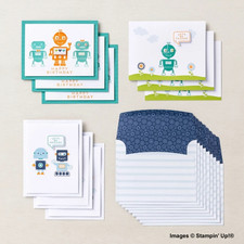 Retired Stampin' Up ROBOT BUDDIES CARD KIT