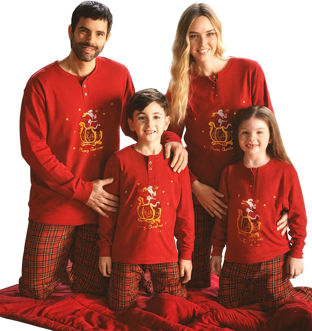 Pigiama Nero Babbo Natale Ragazzo | Italia - Foto 5