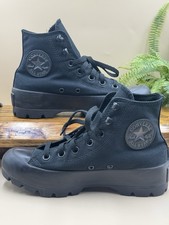 Converse Chuck Taylor All Star Sneakers Womens 7 Black Hi Top Platform Lugged