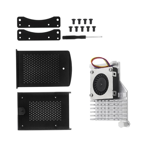 Aluminum Case Metal Shell Enclosure with Cooling Fan Heatsink for RPI 5 - Afbeelding 4 van 10